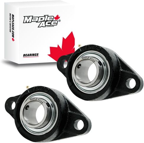 Maple Ace UCFL204 شفة تحمل 20 ملم ، بيضاوي 2-Bolt المحاذاة الذات in Kuwait