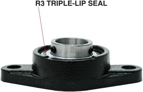 Maple Ace UCFL204 شفة تحمل 20 ملم ، بيضاوي 2-Bolt المحاذاة الذات in Kuwait
