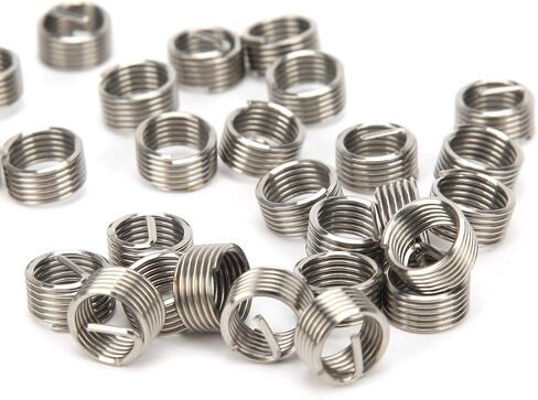 Stainless Steel Thread Inserts, Multi Pack, Thread Repair Tool, Sturdy SUS304 Construction, Metric and Inch Conversion, for Aluminum, Zinc, Plastic in Saudi Arabia