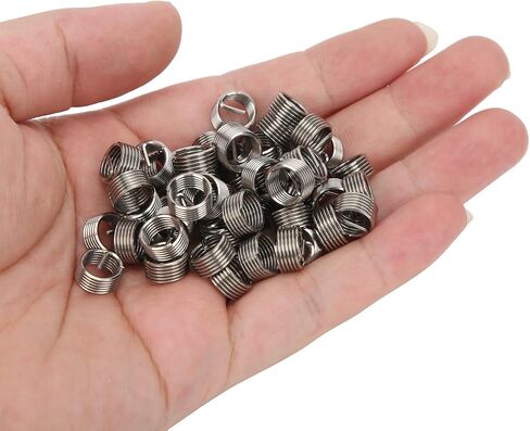 Stainless Steel Thread Inserts, Multi Pack, Thread Repair Tool, Sturdy SUS304 Construction, Metric and Inch Conversion, for Aluminum, Zinc, Plastic in Saudi Arabia
