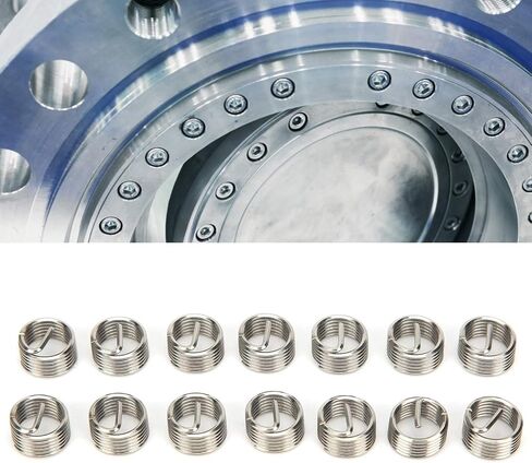 Stainless Steel Thread Inserts, Multi Pack, Thread Repair Tool, Sturdy SUS304 Construction, Metric and Inch Conversion, for Aluminum, Zinc, Plastic in Saudi Arabia