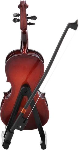 Yctze Charming 5.5in Wooden Miniature Cello نسخة طبق الأصل - نموذج أدوات جمالية مع حالة - الهدايا الموسيقية المصممة خصيصًا وحلي ديكو. in Kuwait