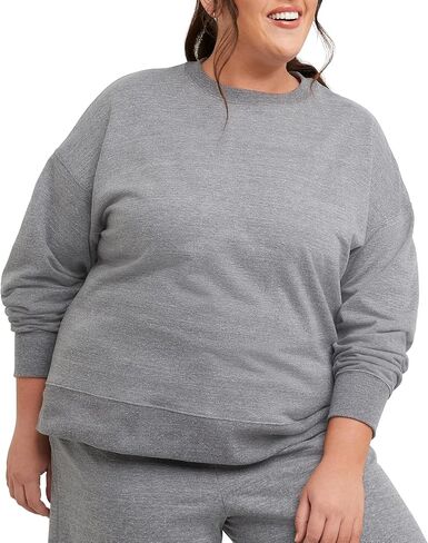 Hanes Women's Originals Terry French Terry ، قميص بلوفيل فريد خفيف الوزن ، متوفر في زائد in Saudi Arabia