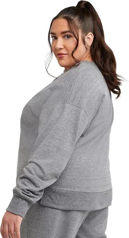 Hanes Women's Originals Terry French Terry ، قميص بلوفيل فريد خفيف الوزن ، متوفر في زائد in Saudi Arabia