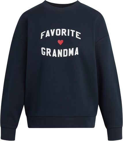 Women's Favorite Grandma Heart Logo Sweatshirt in Saudi Arabia
