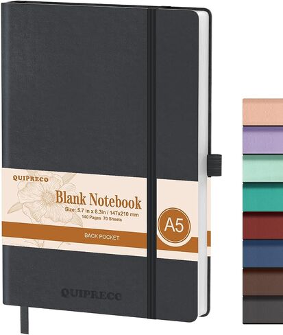 Blank Hardcover Journal Notebook，Sketch Book, 140 Pages 120Gsm Paper for Drawing,School,Journaling,Diary，5.7''*8.3'',Burgundy in Saudi Arabia