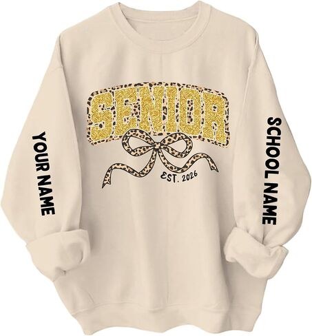 Godashop Personalize Senior 2026 SHIRT ، فئة 2026 قميص ، ملابس هدايا السنة الأولى لخريجي المراهقين ، فئة 2027 قمصان in Kuwait