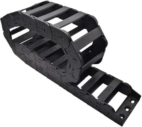 Transmission Chain of Power 1 Meter 25x77mm Wire Carrier Cable Drag Chain Connection Interior Opening Transmission Towline End Joints Transmission Chain of Power(R55) in Saudi Arabia