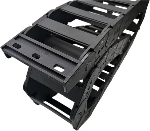 Transmission Chain of Power 1 Meter 25x77mm Wire Carrier Cable Drag Chain Connection Interior Opening Transmission Towline End Joints Transmission Chain of Power(R55) in Saudi Arabia