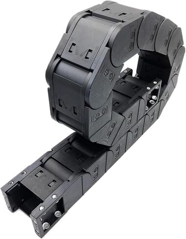 سلسلة نقل الطاقة 1 متر 35 × 50 مم من النوع المغلقة سلسلة الكابلات الناقل الناقل الناقل السحب السحب البلاستيك لآلة نقش CNC سلسلة كبيرة من المعدات نقل الطاقة (R125) in Kuwait