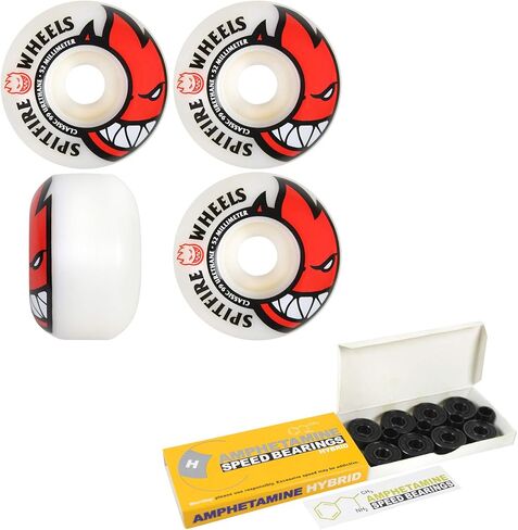 Spitfire Skateboard Wheels with Hybrid Ceramic Bearings Bighead 52mm White 99A in Saudi Arabia