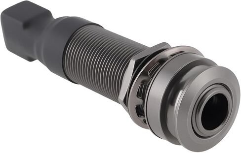 Endpin Jack Sound Pick-up Socket 6.35mm Output 2.5mm Input for Acoustic Guitar Accessories 60.5x15.6mm, Black in Kuwait