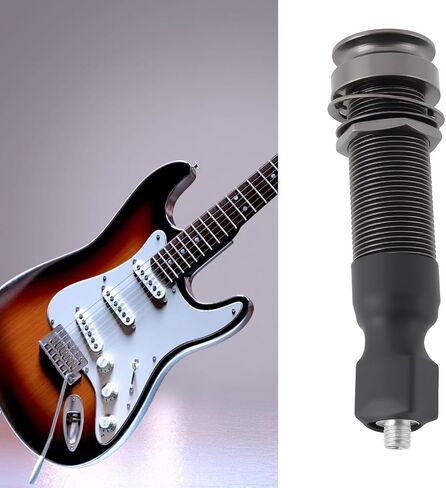 Endpin Jack Sound Pick-up Socket 6.35mm Output 2.5mm Input for Acoustic Guitar Accessories 60.5x15.6mm, Black in Kuwait