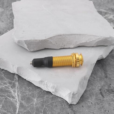 Endpin Jack Sound Pick-up Socket 6.35mm Output 2.5mm Input for Acoustic Guitar Accessories 60.5x15.6mm, Black in Kuwait