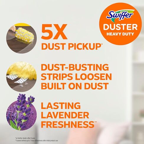 تعبئة Swiffer Dusters للتنظيف ، والريش والألياف البديلة ، رائحة اللافندر ، 24 COUNT in Saudi Arabia