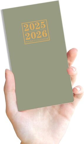 2025-2027 Pocket Calendar for Purse – Monthly Planner from July 2025 to June 2027, Two Year Monthly Calendar for Organizing & Planning, 3.5" x 6.5", Black in Kuwait