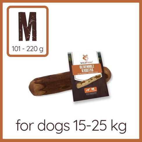 Wildfang Olive Wood - Chewing Stick for Dogs, 100% Natural Dog Toy, Dental Care & Training (S) in Kuwait