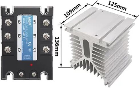 Solid State Relay MGR-3 032 3860Z SSR-60DA 60A 380VAC 3~32VDC DC-AC Three Phase Solid State Relay(MGR-3 032 3860Z) in Saudi Arabia
