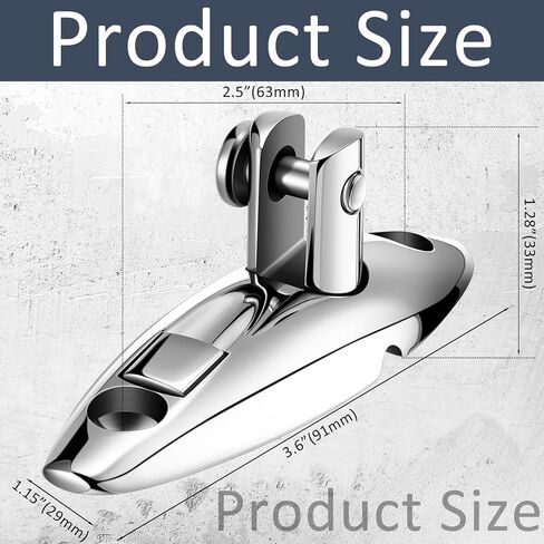 4pcs Boat Bimini Top Swivel Hinge Quick Release 316 Stainless Steel Bimini Top Swivel Deck Side Mount Marine Hardware with 8 Screws for Boat Yachts in Saudi Arabia