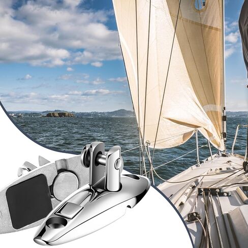 4pcs Boat Bimini Top Swivel Hinge Quick Release 316 Stainless Steel Bimini Top Swivel Deck Side Mount Marine Hardware with 8 Screws for Boat Yachts in Saudi Arabia