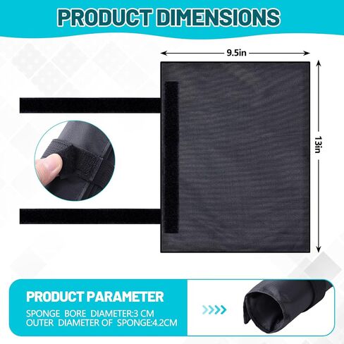 Hiboom 2 Pcs Paddle Float Kayak Paddle Accessory Adjustable Oxford Cloth Paddleboard Stand up Accessory High Density Foam with Hook and Loop Closure for Flotation Kayaks Canoe Paddles in Saudi Arabia