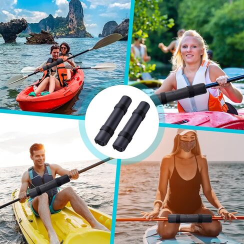 Hiboom 2 Pcs Paddle Float Kayak Paddle Accessory Adjustable Oxford Cloth Paddleboard Stand up Accessory High Density Foam with Hook and Loop Closure for Flotation Kayaks Canoe Paddles in Saudi Arabia