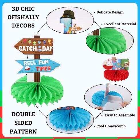 9pcs خوخ واحد عيد ميلاد واحد قرص العسل المركزية أول عيد ميلاد الزخارف طاولة الطاولة حلوة in Saudi Arabia