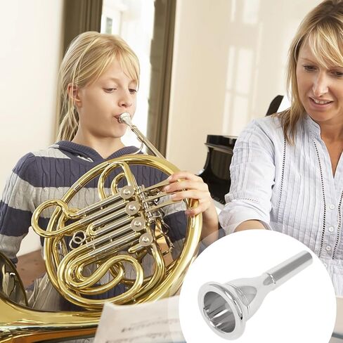Silver Brass Tuba Mouthpiece Part, Cnc-Cut Smooth Mouth Instrument Piece, Replacement Accessory For Brass Players in Saudi Arabia