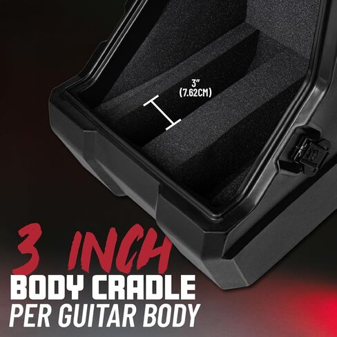 Gator Cases Mini Vault Guitar Case for Two (2) Electric Guitars; Rev 2 (GTR-MINIVAULT-E2R2) in Saudi Arabia