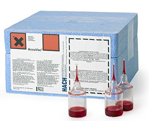 Hach 2527025 SPADNS 2 (Arsenic-Free) Fluoride Reagent AccuVac® Ampules, (Pack of 25) in Saudi Arabia