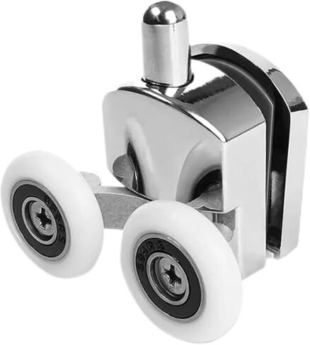 23mm Shower Door Rollers Zinc Alloy Shower Door Wheels Curved Shower Rollers with Anti-Collision Block Bathroom Door Accessories(10Pcs) in Saudi Arabia