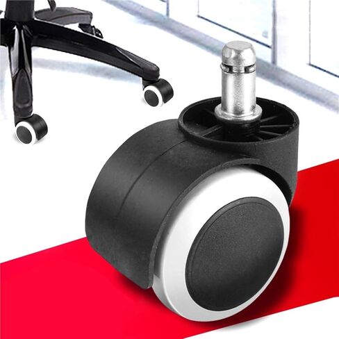 2PCS Silent Reinforced Furniture Casters 2 Inch Polyurethane Universal Wheel Boss Chair Wheel Office Chair Casters(Gray) in Saudi Arabia