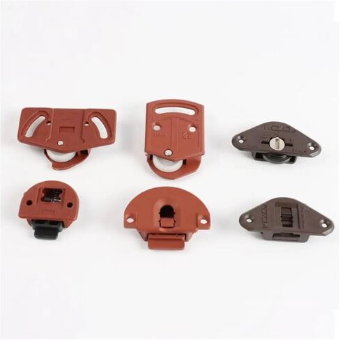 1PAIR مجلس الوزراء خزانة البلاستيك انزلاق الباب خزانة الملابس الأسطوانة انزلاق دائرة دائرة الأثاث الداخلي لوحة الأثاث (01) in Kuwait