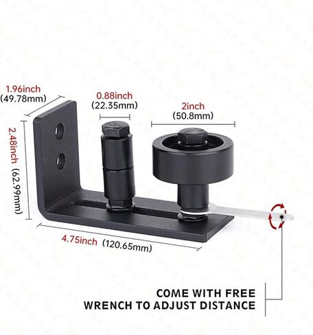 8 in 1 Sliding Door Slides Rails Barn Door Floor Guide Stay Roller for Bottom Adjustable Roller Flush Design Door Hardware in Saudi Arabia