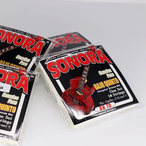 Sonora Strings SN75 Bajo Quinto Strings - Phoshor Bronze Wound - Loop End - Made In USA - The Quality Of Sound in Saudi Arabia