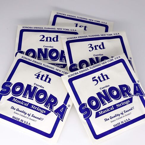 Sonora Strings SN75 Bajo Quinto Strings - Phoshor Bronze Wound - Loop End - Made In USA - The Quality Of Sound in Saudi Arabia