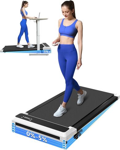 Walking Pad with Incline,2 in 1 Walking Pad Treadmill for Walking and Running, Under Desk Treadmill 5% Incline for Home/Office with LED Display in Saudi Arabia