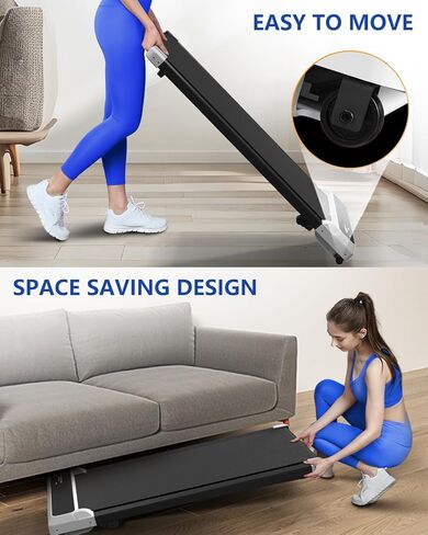 Walking Pad with Incline,2 in 1 Walking Pad Treadmill for Walking and Running, Under Desk Treadmill 5% Incline for Home/Office with LED Display in Saudi Arabia