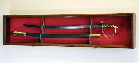 1 Sword Display Case Cabinet Stand Holder Wall Rack Box - Lockable w/ 98% UV Protection in Saudi Arabia