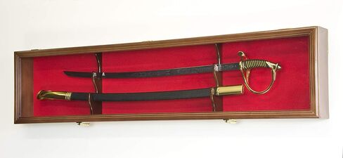 1 Sword Display Case Cabinet Stand Holder Wall Rack Box - Lockable w/ 98% UV Protection in Saudi Arabia