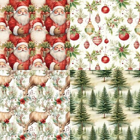 Scrapbook Paper Pad, Vintage Flowers Pattern Cardstock Spring Background Paper Scrapbooking 6 Inch 24 Sheets Single-sided Decoupage for DIY Album Making Craft Supplies Decoration (Pattern 1) in Saudi Arabia