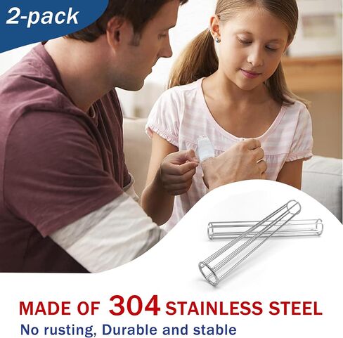 2 Pcs Metal Cage Applicator Tubular Gauze Metal Applicator Cage Tube Gauze Bandage Tubular for Homes Offices in Kuwait