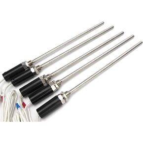 Thermocouple 200mm Thread M12 Type K PT100 Temperature Sensor 0-600°C Probe Screw Probe 1Pcs(Type K 2M) in Saudi Arabia