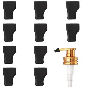 Bohuiz 10 PCS Coffee Syrup Pump Covers ، أغطية مضخة مطاطية سوداء ، أغطية صامور محمولة أغطية نوبات للشراب in Kuwait
