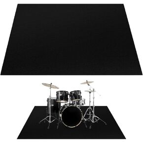 Soundproof Drum Rug, Drum Mat for Electric Drums and Jazz Sets, 47’’ X 63’’ with Accessories in Saudi Arabia