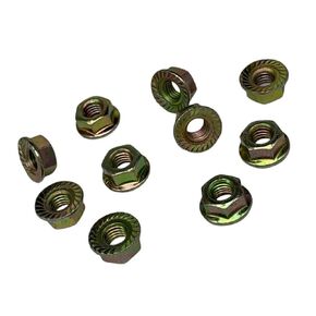 Replacement 94050-08000 10-Pack Flange Nut 8mmx 1.25mm M8 Nuts Serrated Muffler for GX100 GX120 GX140 GX160 GX200 GX240 GX270 GX340 GX390 in Saudi Arabia