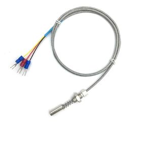 Pt100 End Face Threaded Fixed Surface Flat Temperature Sensor 420°C 1Pcs(PT100(M8X0.75) L8M) in Saudi Arabia
