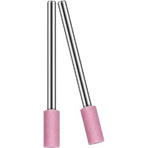 NACX 8mm Cylinder Shape Abrasive Mounted Stone Grinding Wheel Head, Rotary Grinding Stone Bits, 1/8" Shank, 30Pcs(Pink) in Saudi Arabia