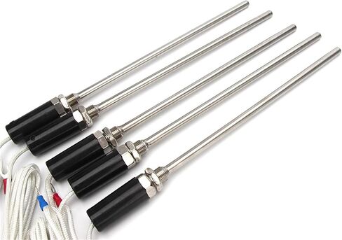 Thermocouple 200mm Thread M12 Type K PT100 Temperature Sensor 0-600°C Probe Screw Probe 1Pcs(Type K 2M) in Saudi Arabia