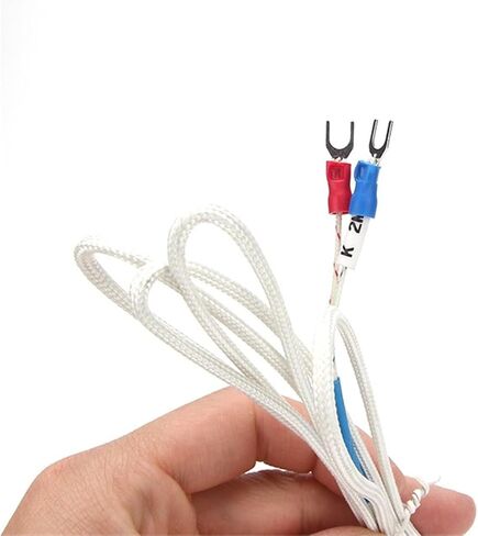 Thermocouple 200mm Thread M12 Type K PT100 Temperature Sensor 0-600°C Probe Screw Probe 1Pcs(Type K 2M) in Saudi Arabia